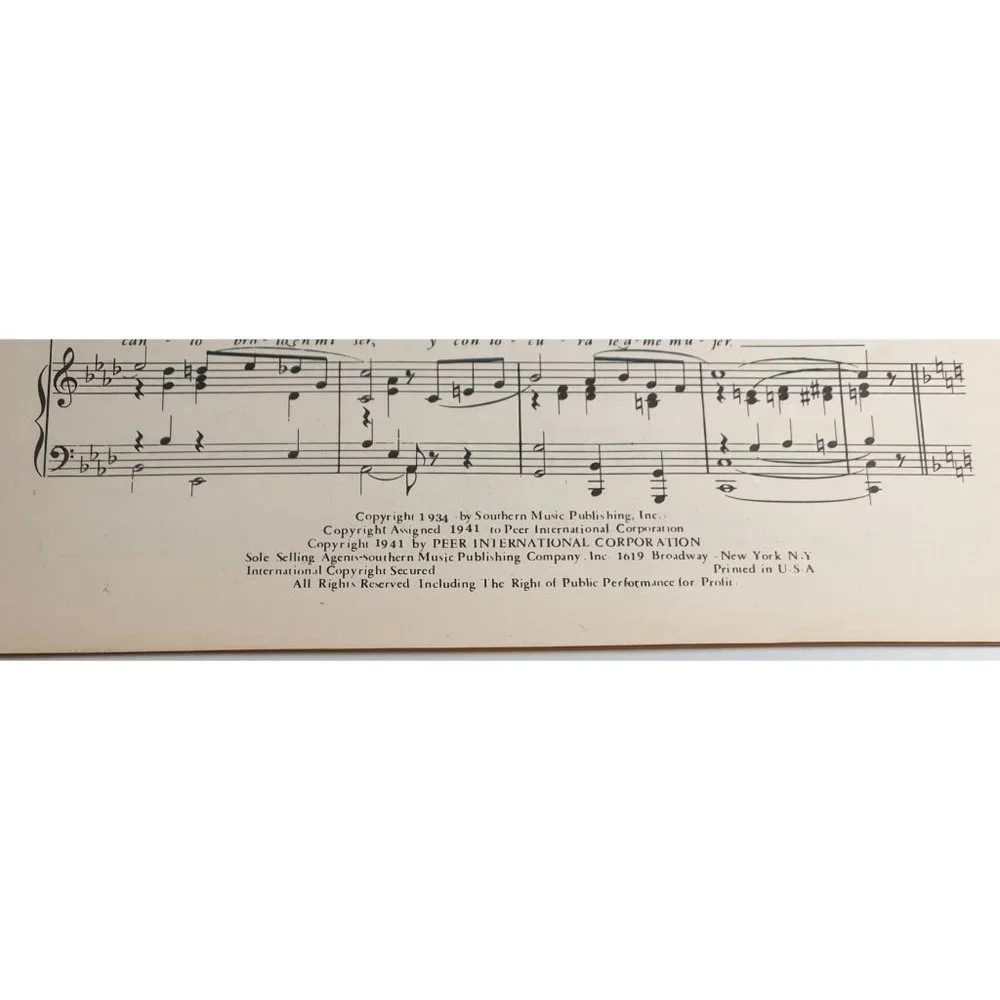 The Bells Of San Raquel 1934 Vintage Sheet Music Piano Voice Easy Listening
